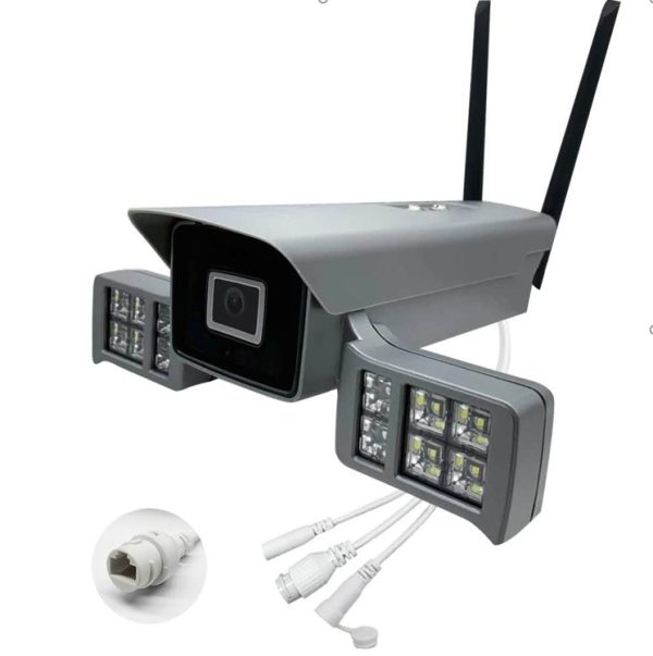 Wifi კამერა 5MP H.265 ONVIF მძლავრი ორმაგი განათებით